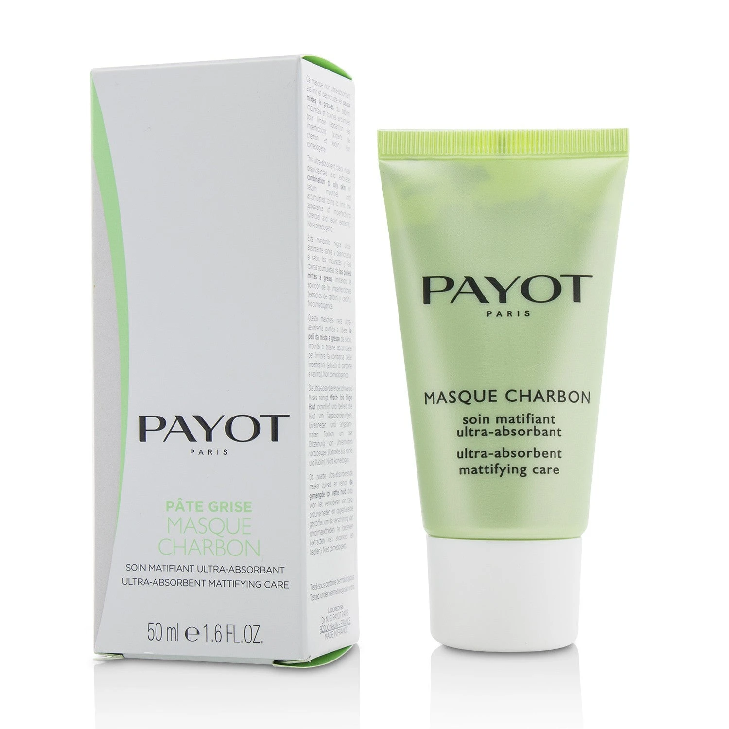 Payot Pate Grise Masque Charbon - Ultra-Absorbent Mattifying Care 50ml/1.6oz 3 Payot Pate Grise Masque Charbon - Ultra-Absorbent Mattifying Care 50ml/1.6oz