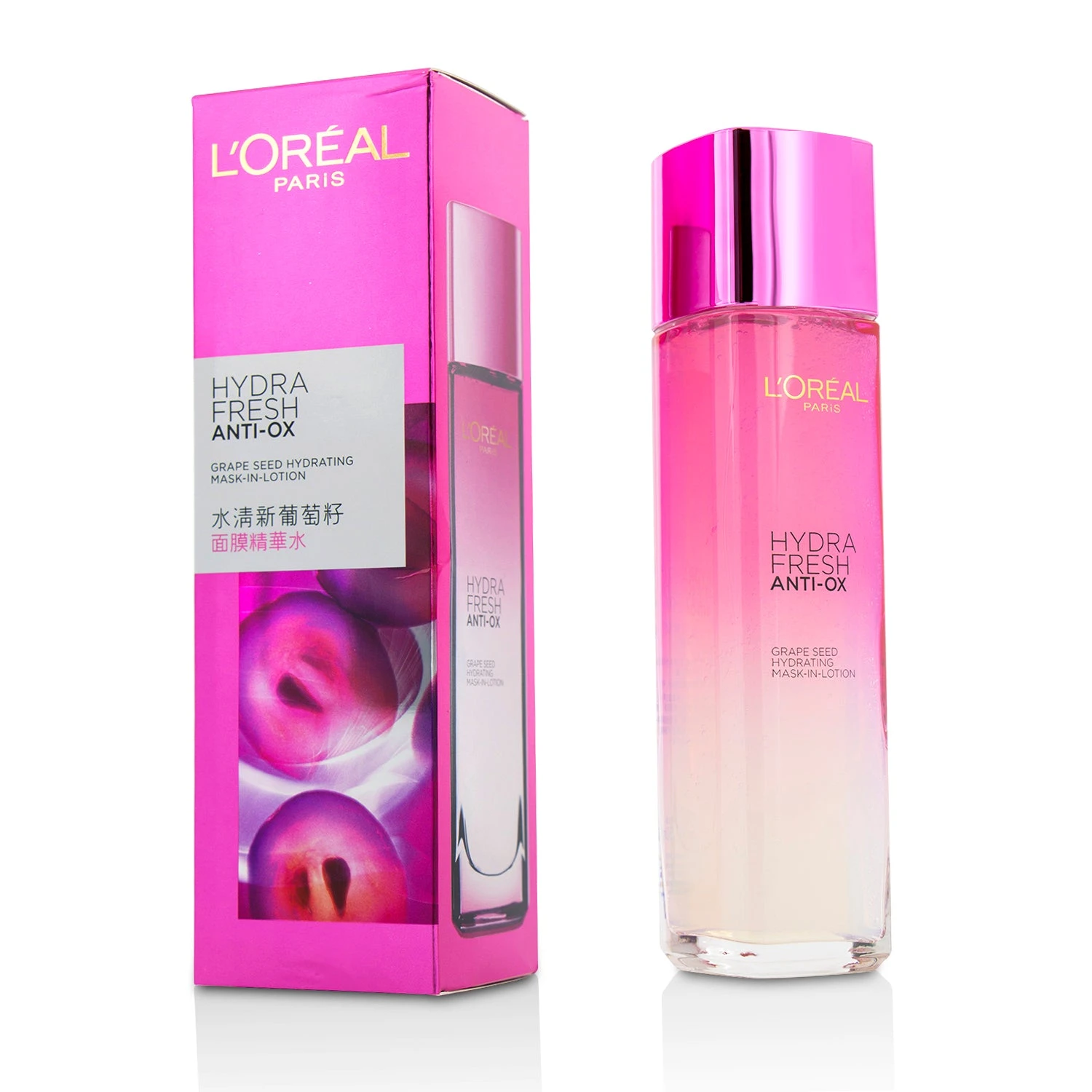 L'Oreal Hydrafresh Anti-Ox Grape Seed Hydrating Mask-In-Lotion 130ml/4.3oz 3 L'Oreal Hydrafresh Anti-Ox Grape Seed Hydrating Mask-In-Lotion 130ml/4.3oz