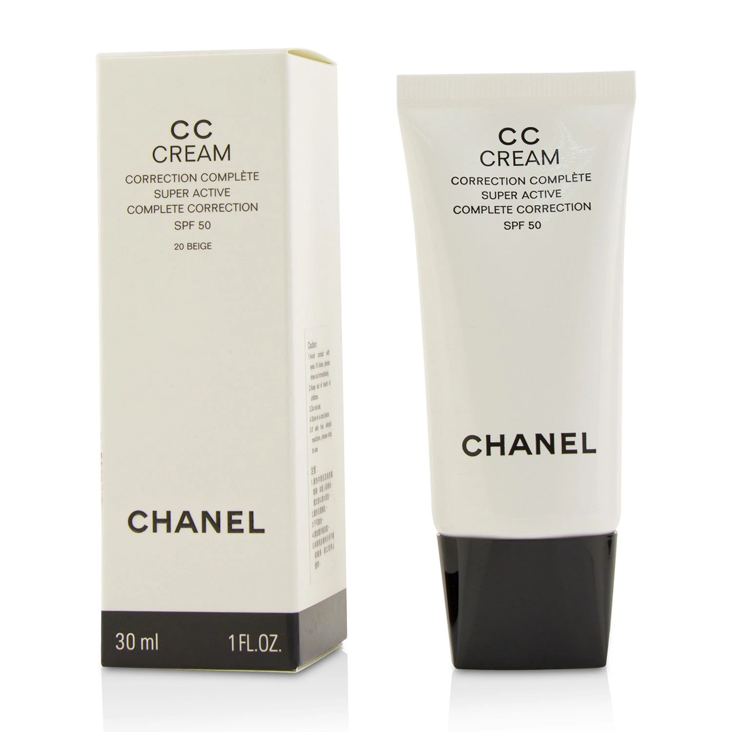 Chanel CC Cream Super Active Complete Correction SPF 50 # 20 Beige 30ml/1oz 3 Chanel CC Cream Super Active Complete Correction SPF 50 # 20 Beige 30ml/1oz