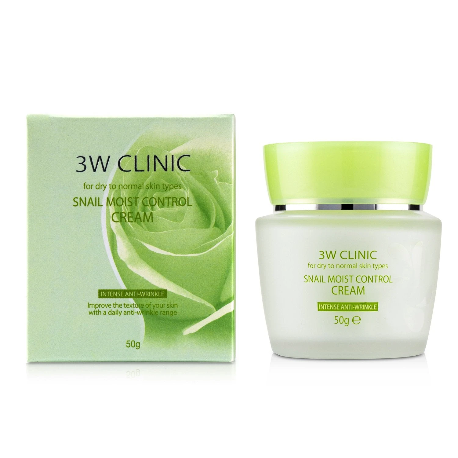 3W Clinic Snail Moist Control Cream (Intensive Anti-Wrinkle) - For Dry To Normal Skin Types 50g/1.7oz 4 3W Clinic Snail Moist Control Cream (Intensive Anti-Wrinkle) - For Dry To Normal Skin Types 50g/1.7oz - Image 2