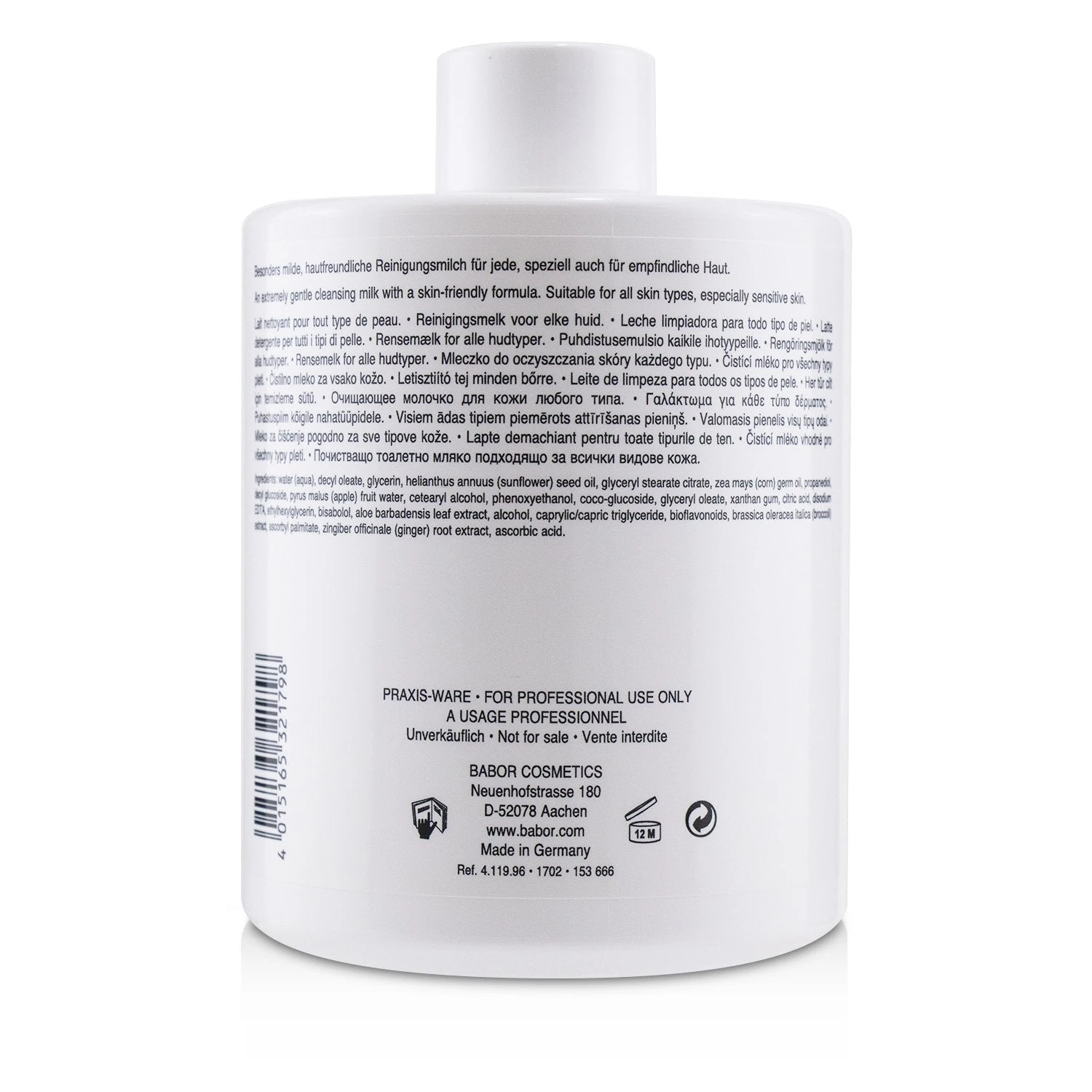 Babor CLEANSING Gentle Cleansing Milk - For All Skin Types, Especially Sensitive Skin (Salon Size) 500ml/16.7oz 4 Babor CLEANSING Gentle Cleansing Milk - For All Skin Types, Especially Sensitive Skin (Salon Size) 500ml/16.7oz - Image 3
