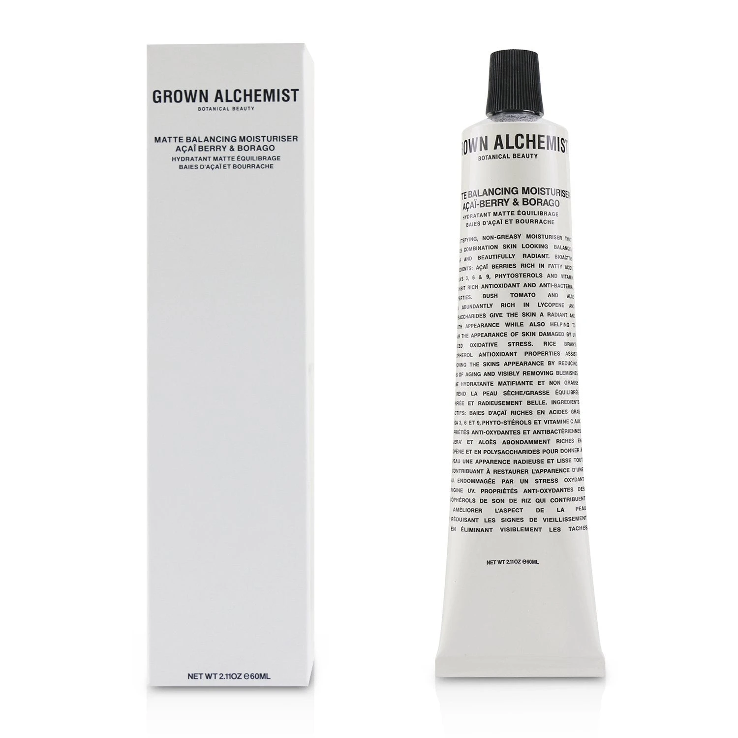 Grown Alchemist Matte Balancing Moisturiser - Acai-Berry & Borago 60ml/2.11oz 4 Grown Alchemist Matte Balancing Moisturiser - Acai-Berry & Borago 60ml/2.11oz - Image 2