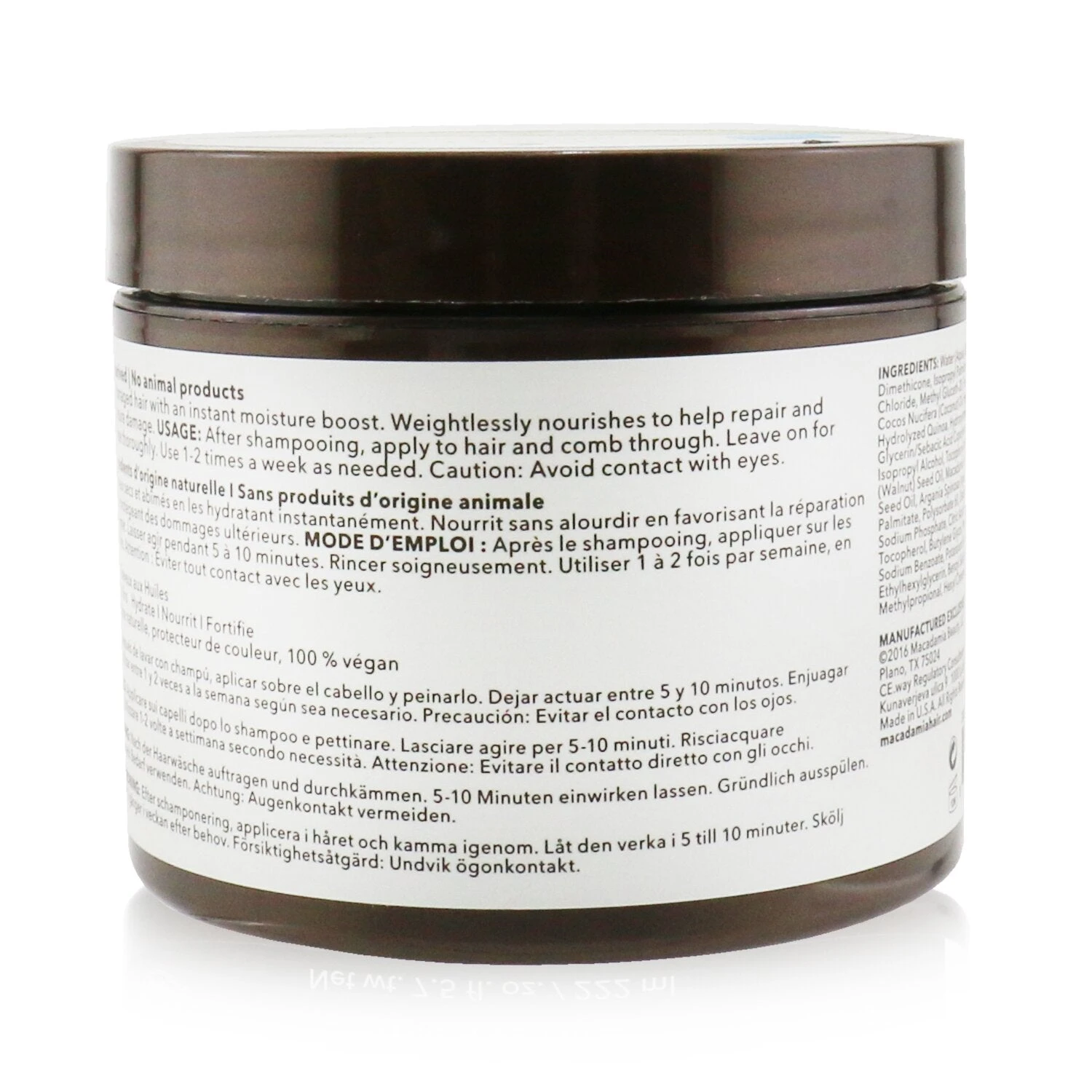 Macadamia Natural Oil Professional Weightless Repair Masque (Baby Fine To Fine Textures) 222ml/7.5oz 5 Macadamia Natural Oil Professional Weightless Repair Masque (Baby Fine To Fine Textures) 222ml/7.5oz - Image 3