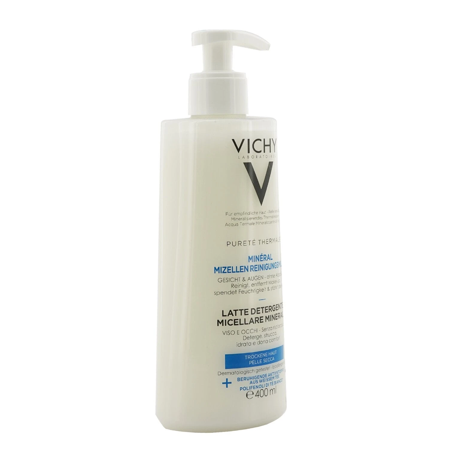 Vichy Purete Thermale Mineral Micellar Milk - For Dry Skin 400ml/13.52oz 4 Vichy Purete Thermale Mineral Micellar Milk - For Dry Skin 400ml/13.52oz - Image 2
