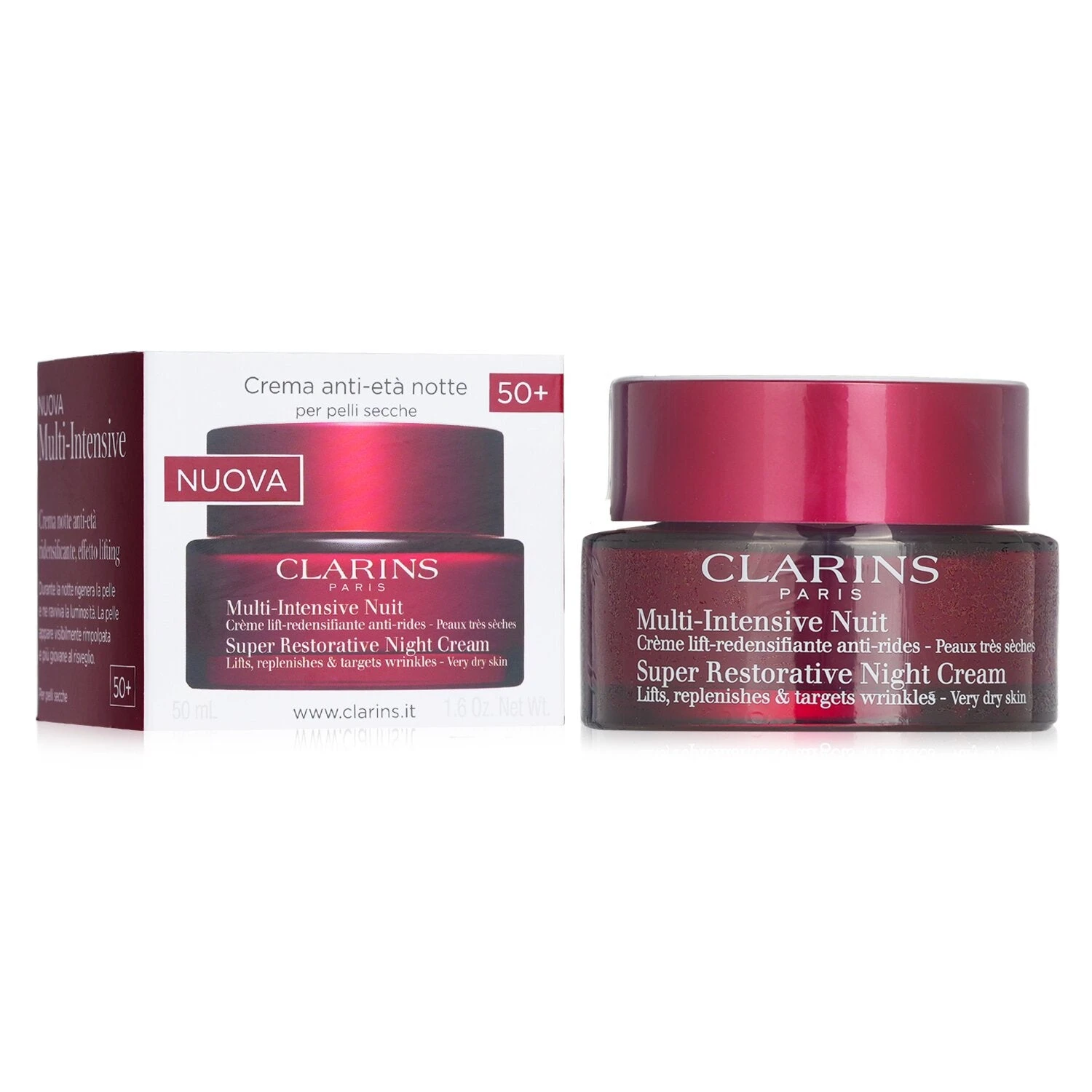 Clarins Multi Intensive Nuit Super Restorative Night Cream 50ml/1.6oz 4 Clarins Multi Intensive Nuit Super Restorative Night Cream 50ml/1.6oz - Image 2