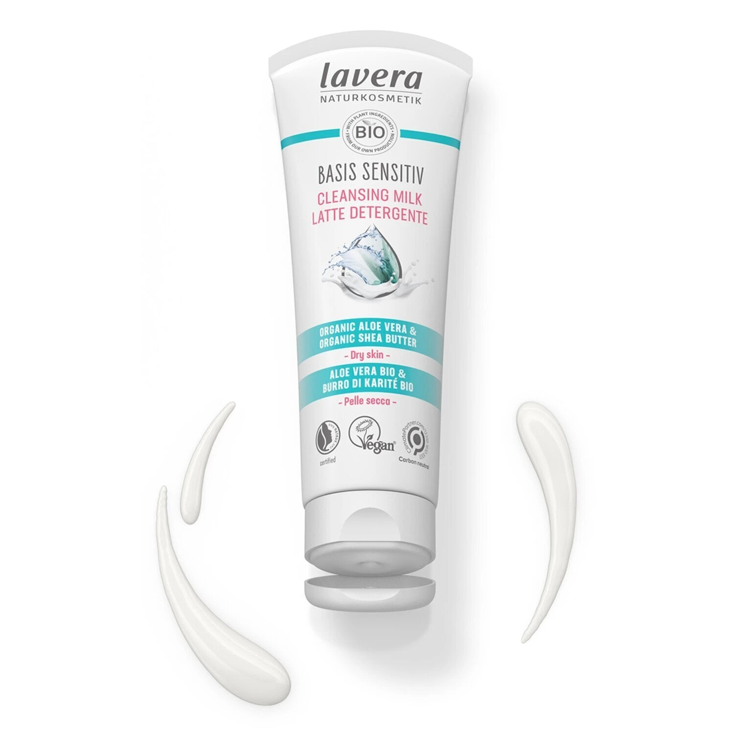 Lavera Basis Sensitiv Cleansing Milk - Organic Aloe Vera & Organic Shea Butter (For Dry & Sensitive Skin) 125ml/4oz 5 Lavera Basis Sensitiv Cleansing Milk - Organic Aloe Vera & Organic Shea Butter (For Dry & Sensitive Skin) 125ml/4oz - Image 3