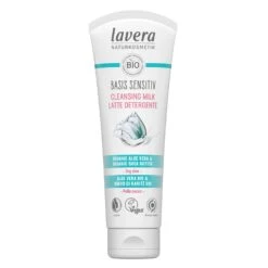 Lavera Basis Sensitiv Cleansing Milk - Organic Aloe Vera & Organic Shea Butter (For Dry & Sensitive Skin) 125ml/4oz