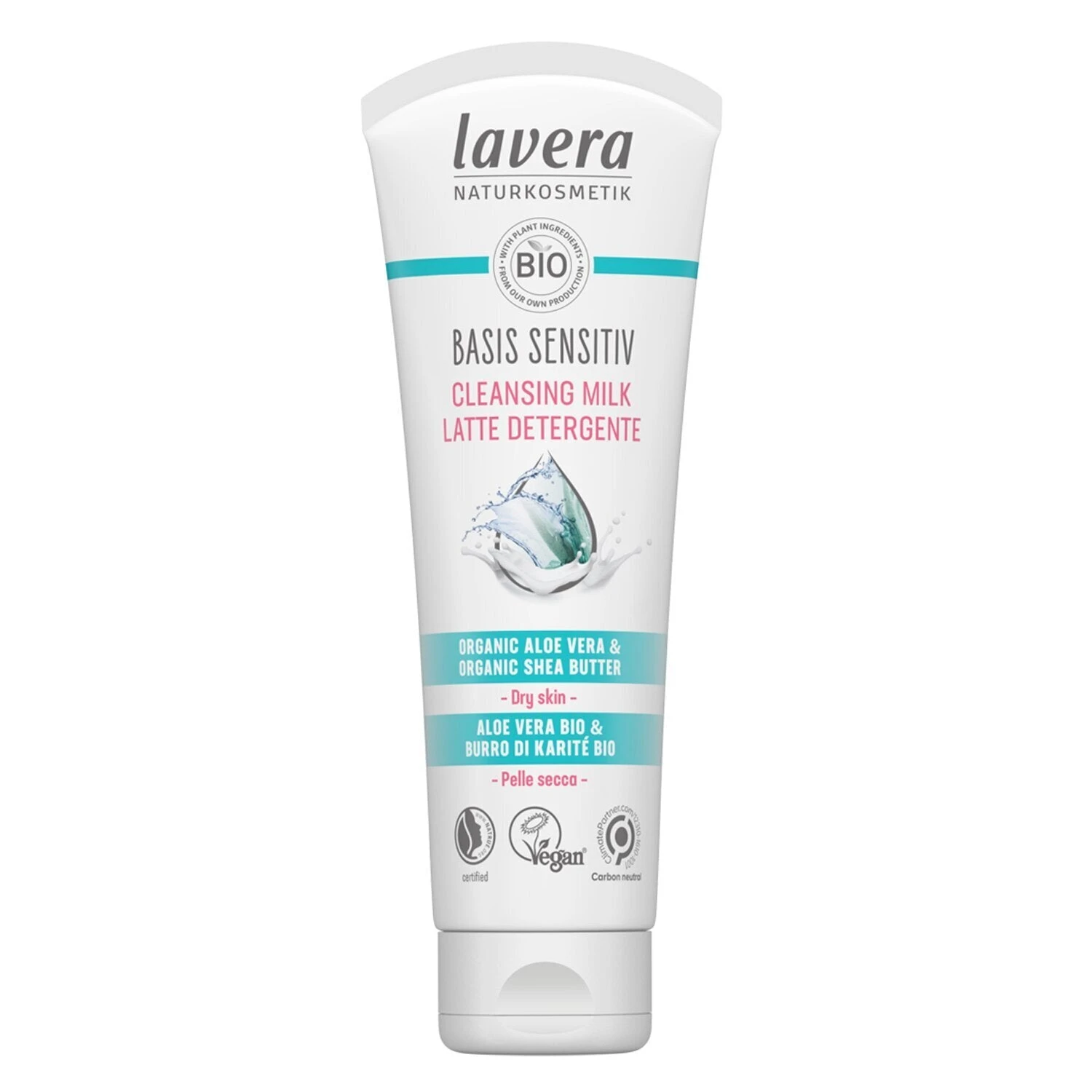 Lavera Basis Sensitiv Cleansing Milk - Organic Aloe Vera & Organic Shea Butter (For Dry & Sensitive Skin) 125ml/4oz 3 Lavera Basis Sensitiv Cleansing Milk - Organic Aloe Vera & Organic Shea Butter (For Dry & Sensitive Skin) 125ml/4oz