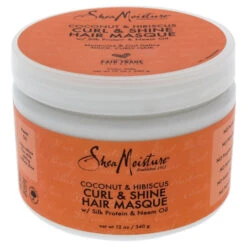 Shea Moisture Coconut And Hibiscus Curl And Shine Hair Masque By Shea Moisture For Unisex - 12 Oz Masque